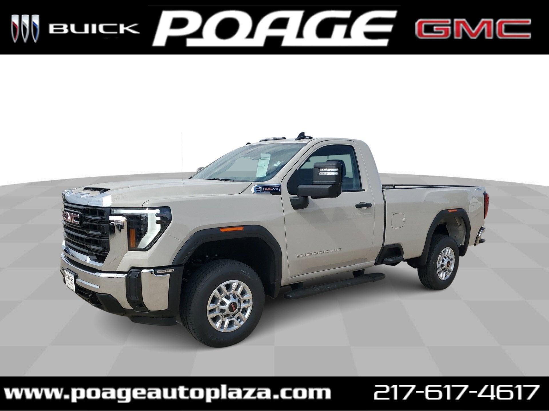 2026 GMC Sierra 2500 HD Pro in Coastal Dune — front three-quarter view