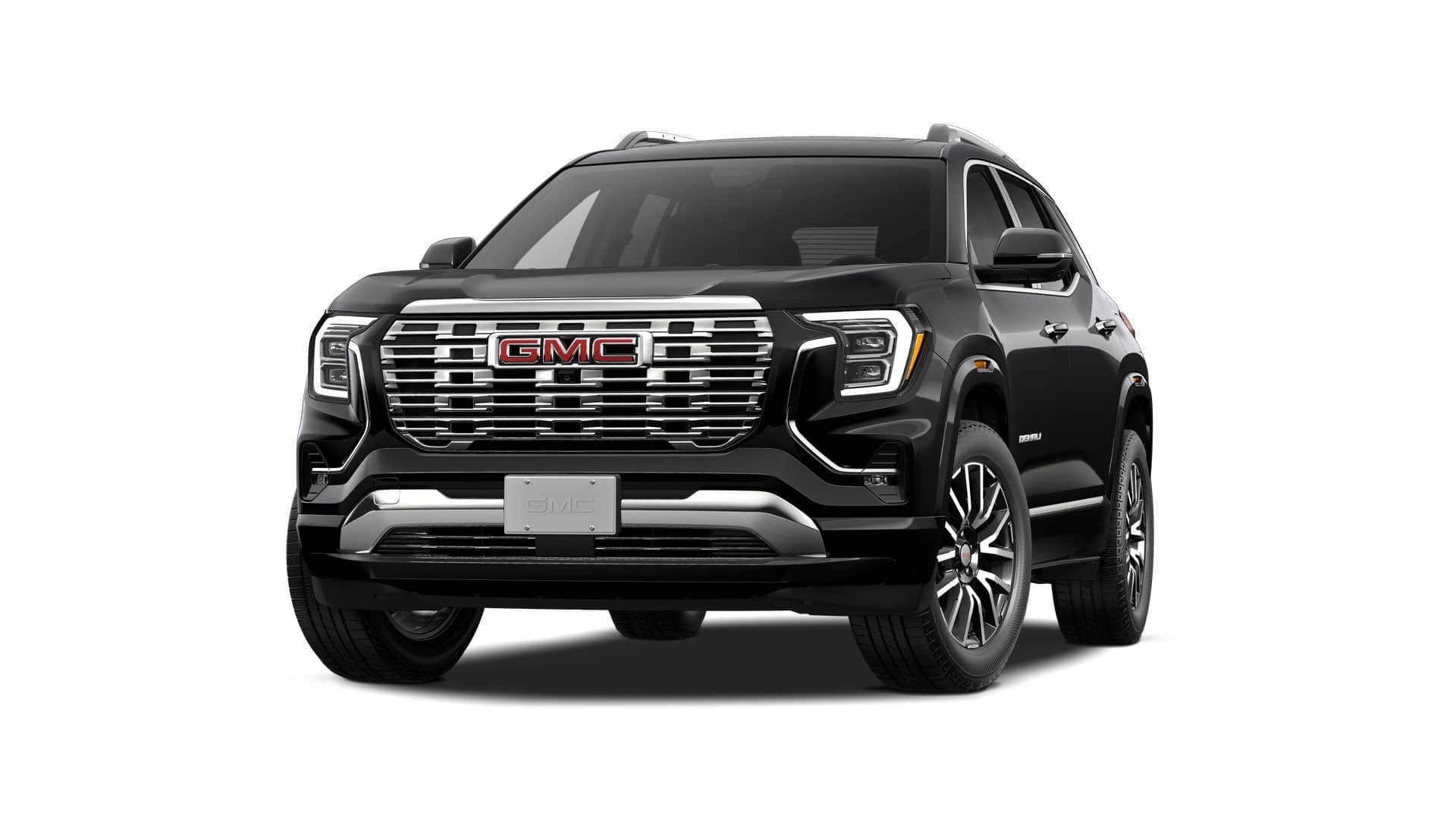 2027 GMC Terrain AWD Denali in Ebony Twilight Metallic — front three-quarter view