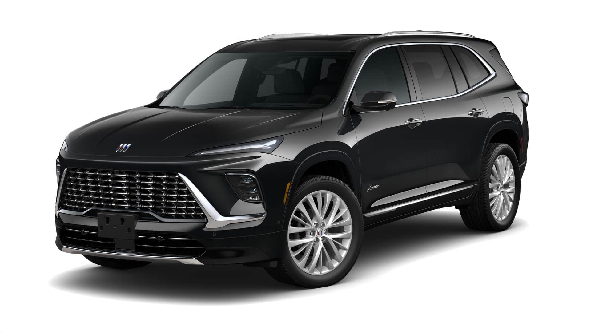 2026 Buick Enclave Avenir in Ebony Twilight Metallic — front three-quarter view