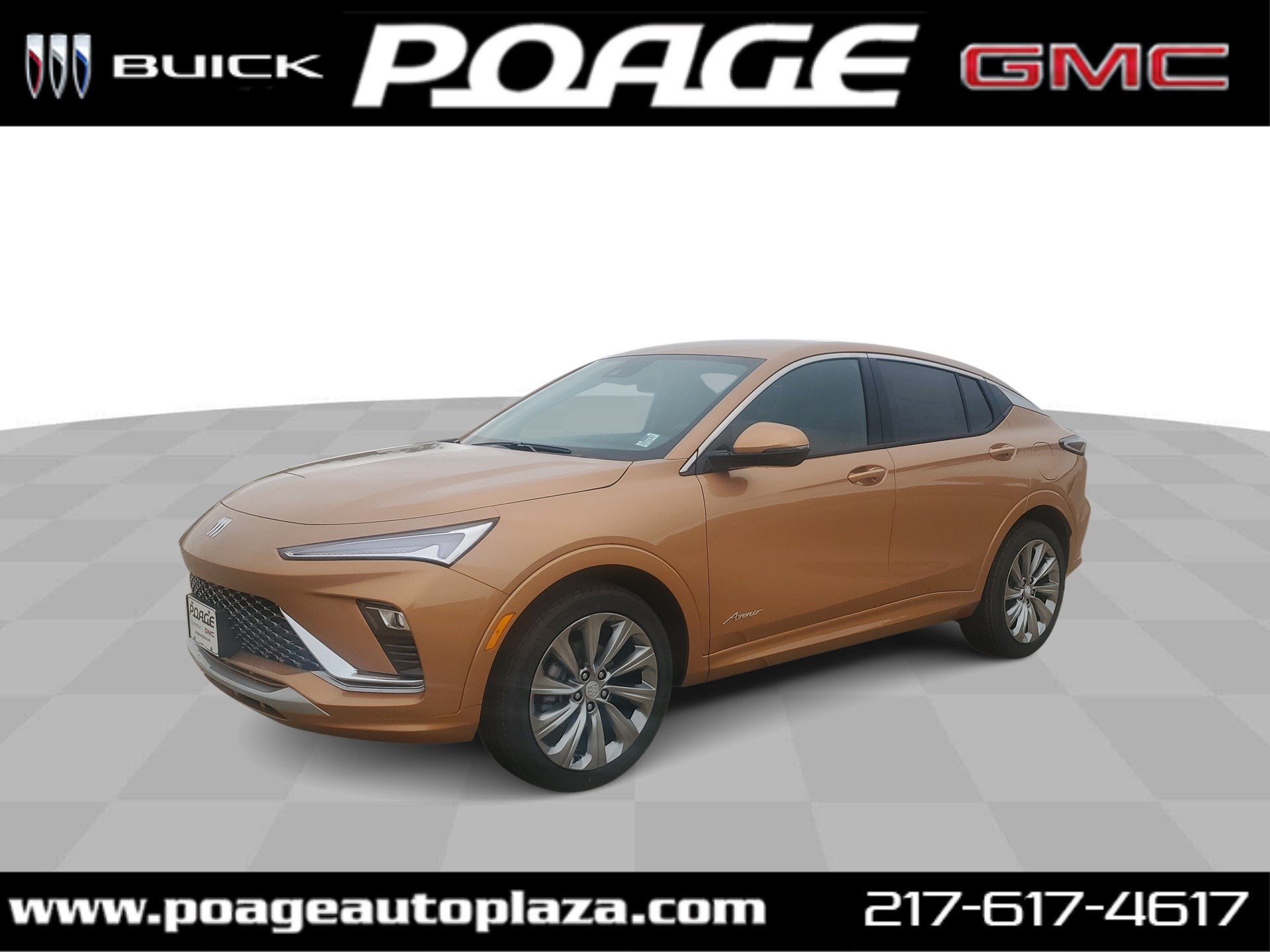 2026 Buick Envista Avenir in Copper Ice Metallic — front three-quarter view
