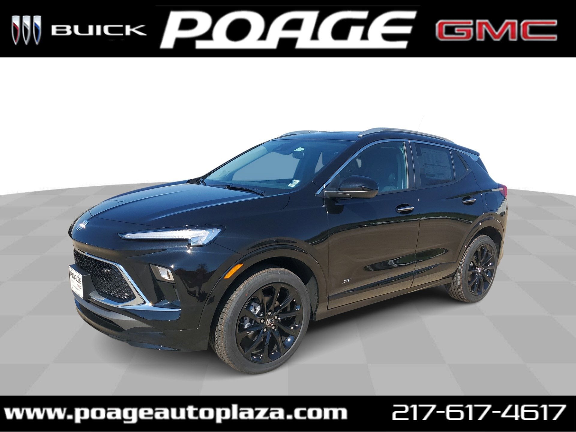 2026 Buick Encore GX Sport Touring in Ebony Twilight Metallic — front three-quarter view