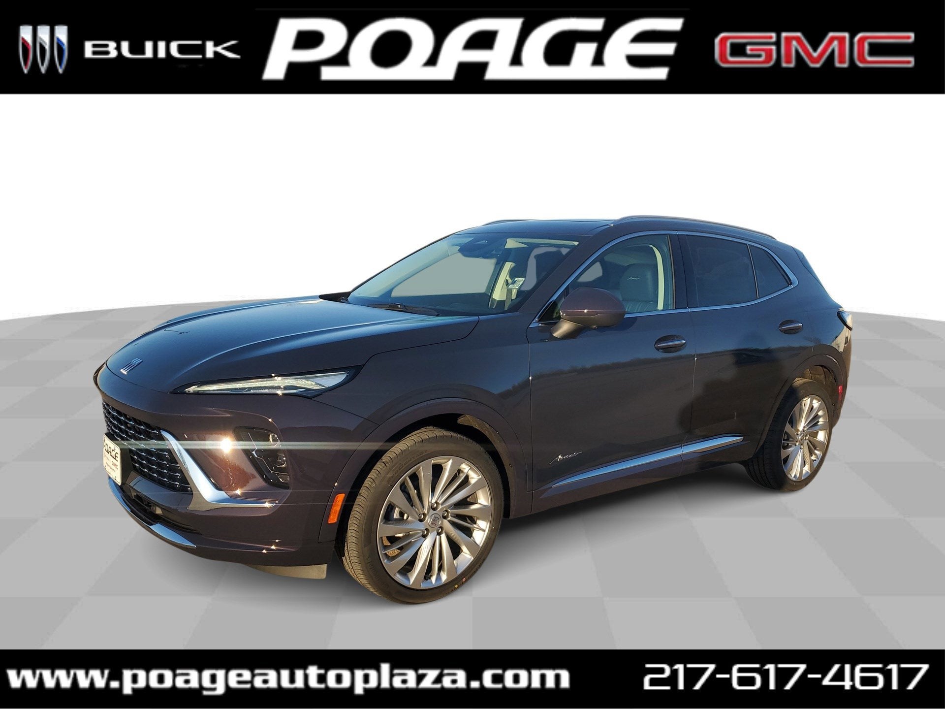 2026 Buick Envision Avenir in Midnight Opal — front three-quarter view