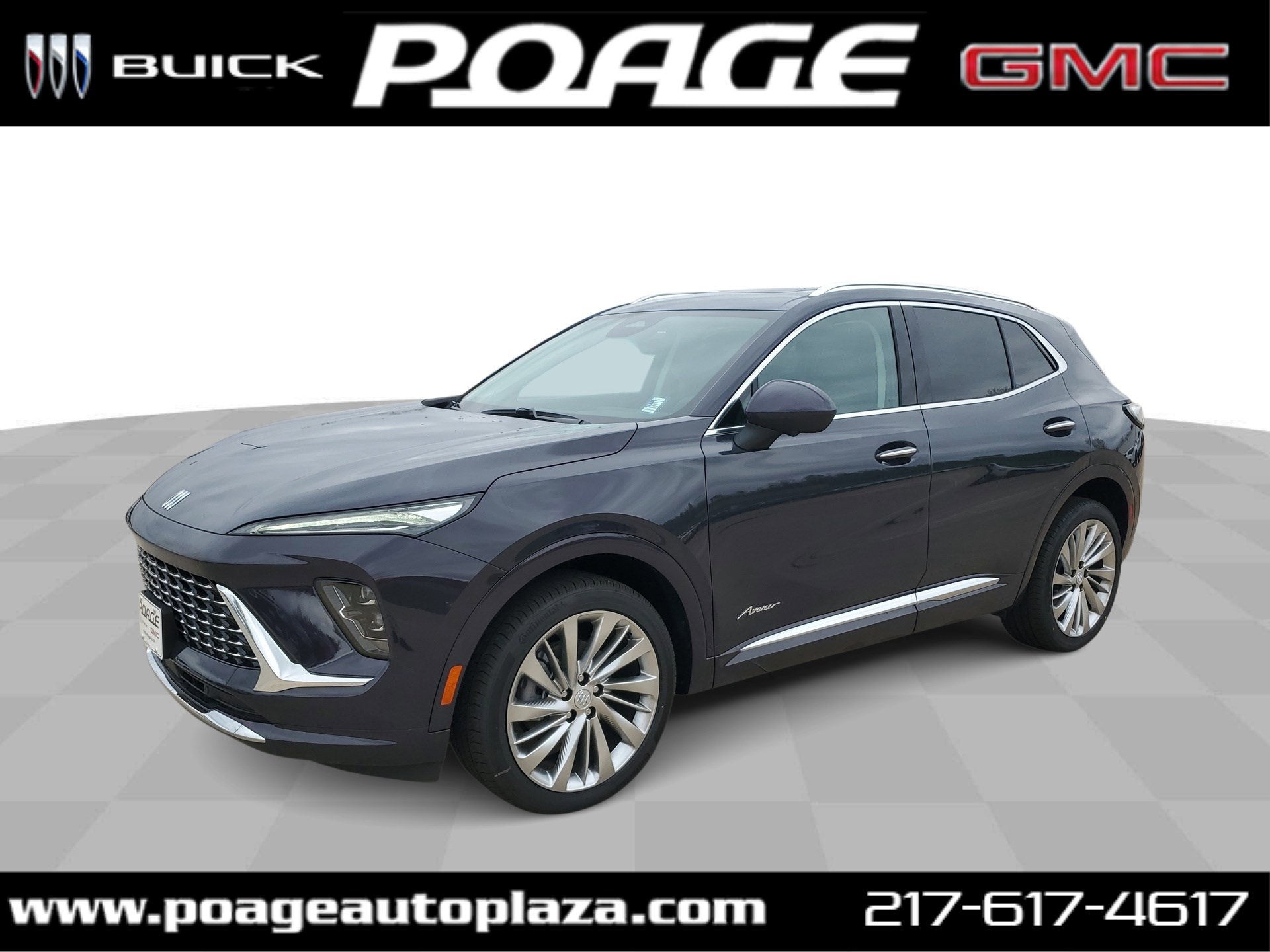 2026 Buick Envision Avenir in Midnight Opal — front three-quarter view